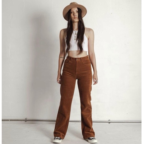 P&Co Pants - P&Co High Waisted Cord Wide Leg Trouser